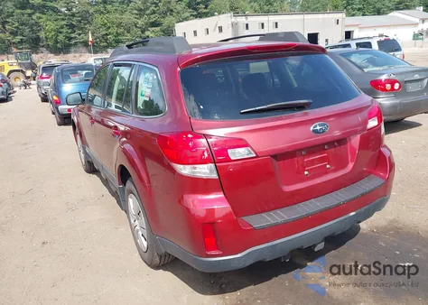 2013 Subaru Outback 2.5I from USA, damaged, VIN 4S4BRBAC4D3262669